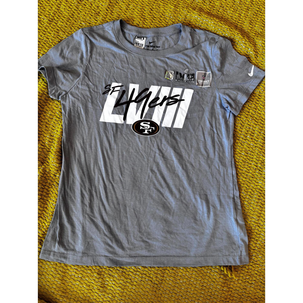 Nike Women's SF 49ers Super Bowl LIII Gray T-Shirt Size Medium